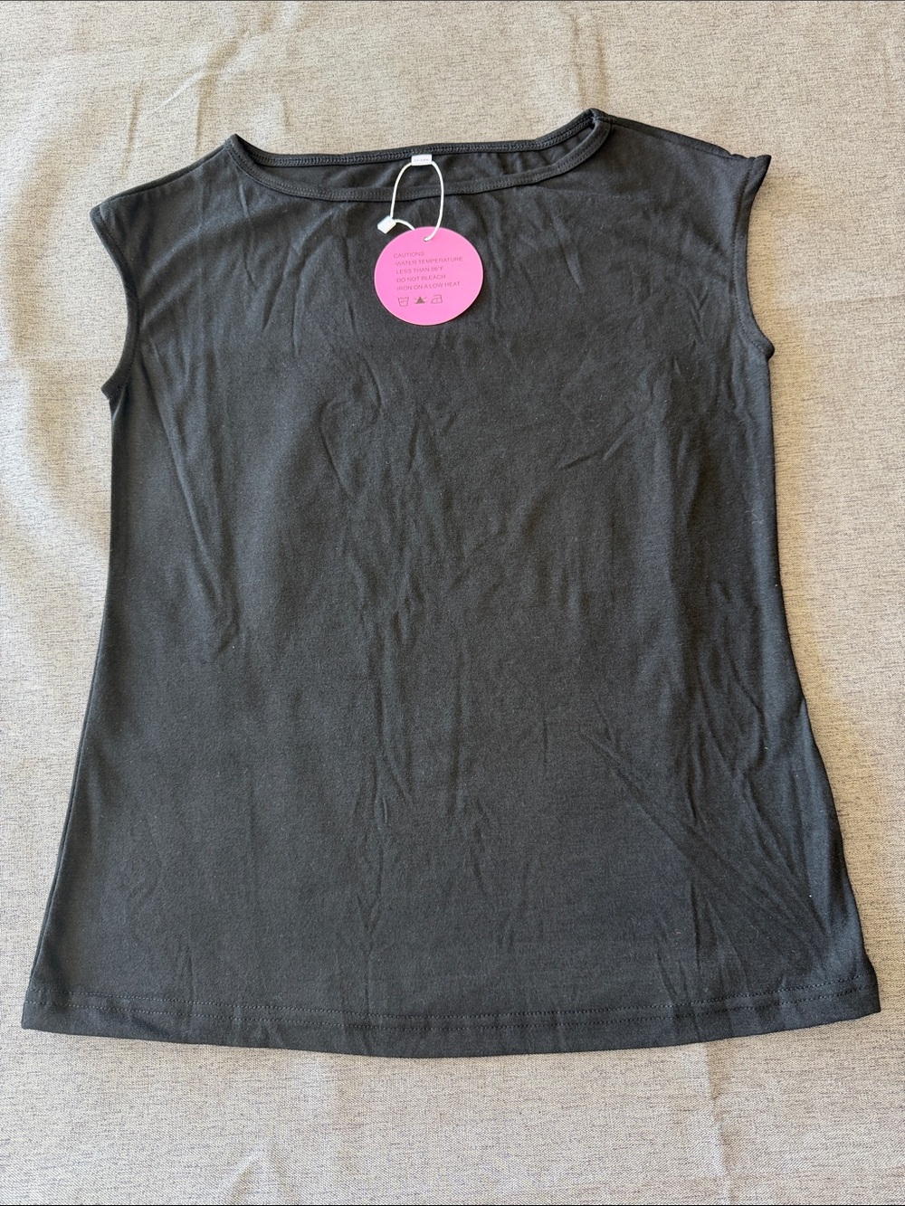 Classic Black Cap-Sleeve Women's Top - Unbranded
